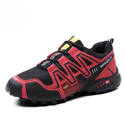 Men's Fashion Personality Multicolor Outdoor Sneakers Red 40