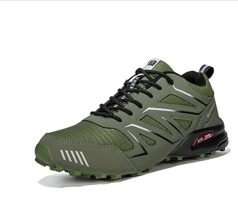 Men's Fashion Personality Multicolor Outdoor Sneakers Army Green 42